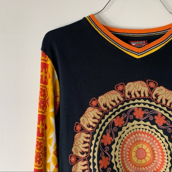 90’s/Y2K Mudd Elephant Mandala Shirt - Picture 7 of 13